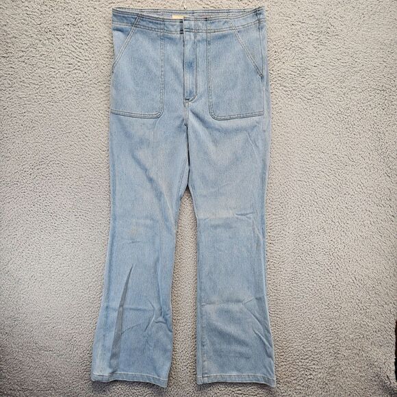 Pilcro Jeans Womens Size 14 Blue Denim‎ High Rise Trouser Bootcut - Picture 1 of 14